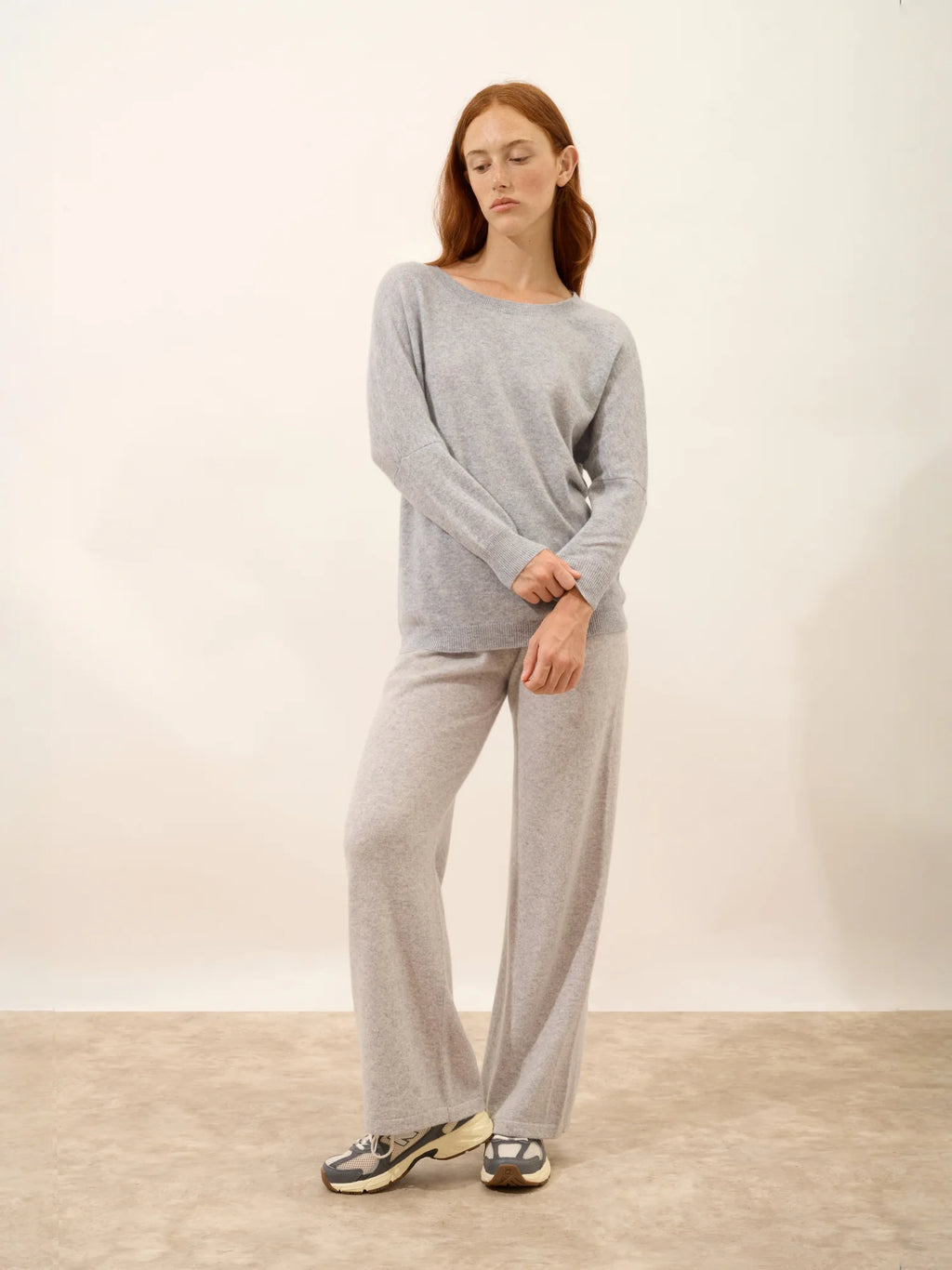 REBECCA pullover chauve souris horizon meliert