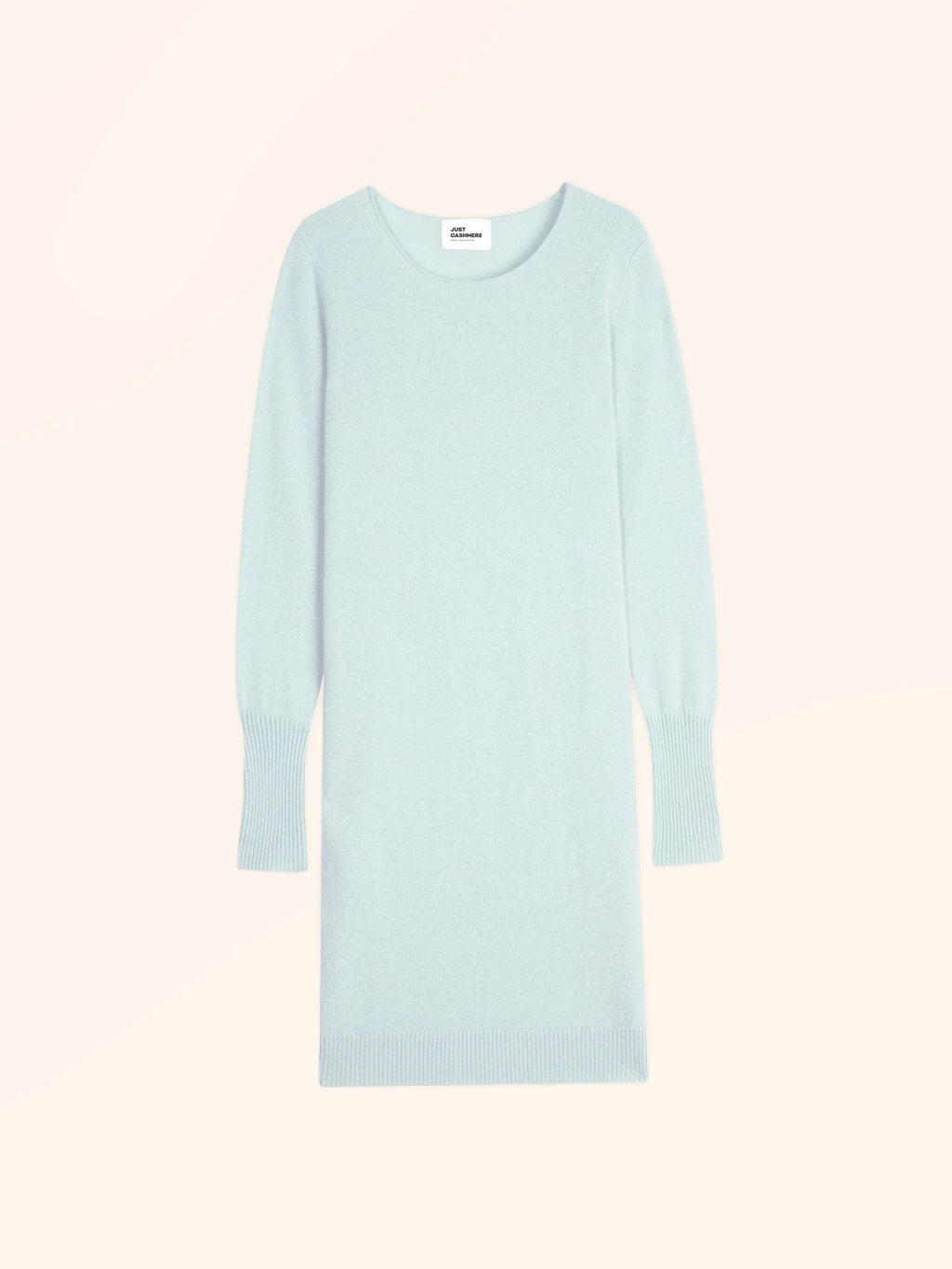 SUSAN kleid rundhalsausschnitt blau dragée