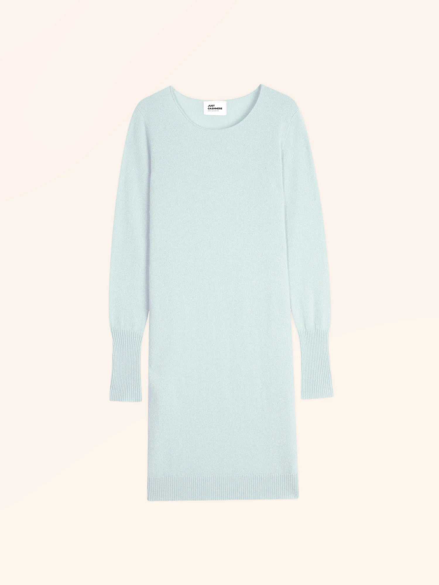 SUSAN kleid rundhalsausschnitt blau dragée