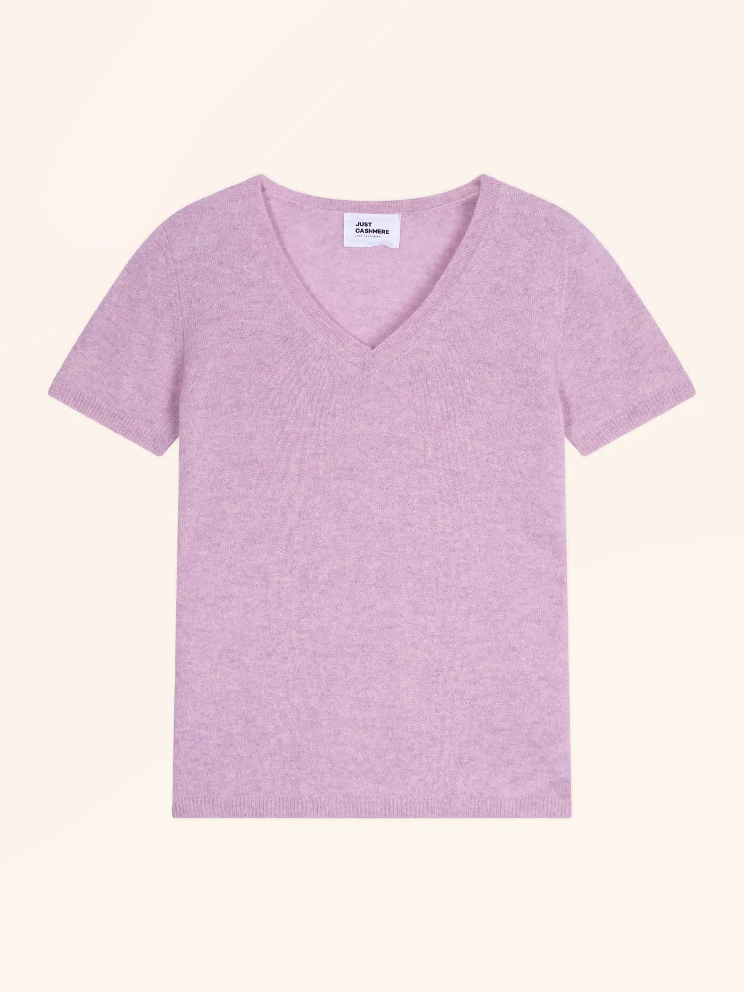 GLAMIS t-shirt v-ausschnitt guimauve meliert