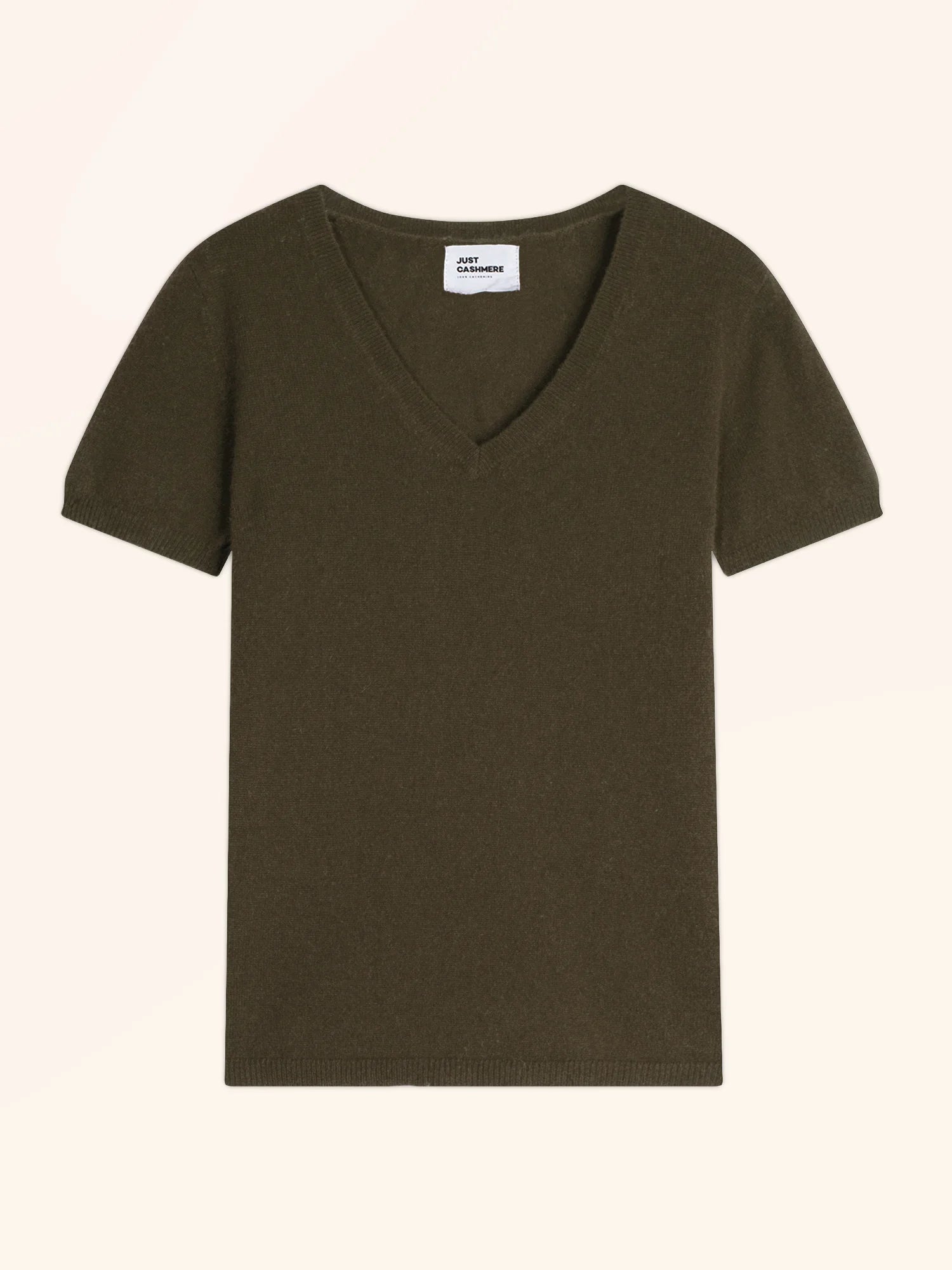 GLAMIS t-shirt v-ausschnitt châtain