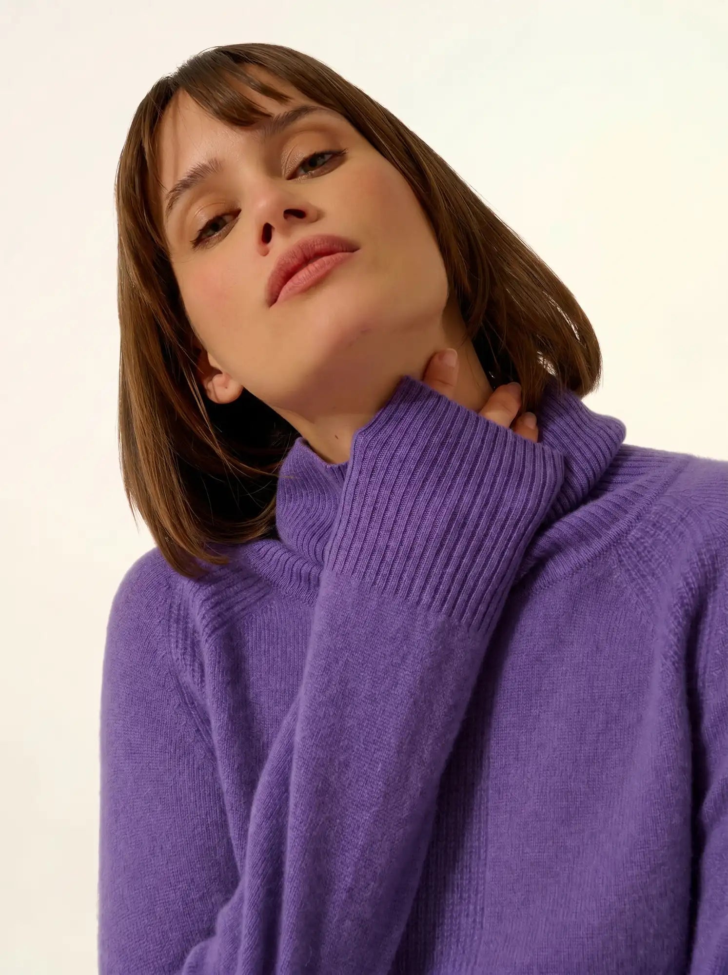 LILLY pullover rollkragen glycine