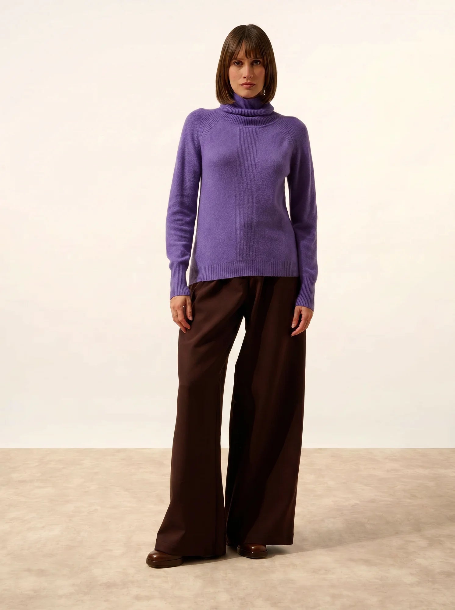 LILLY pullover rollkragen glycine