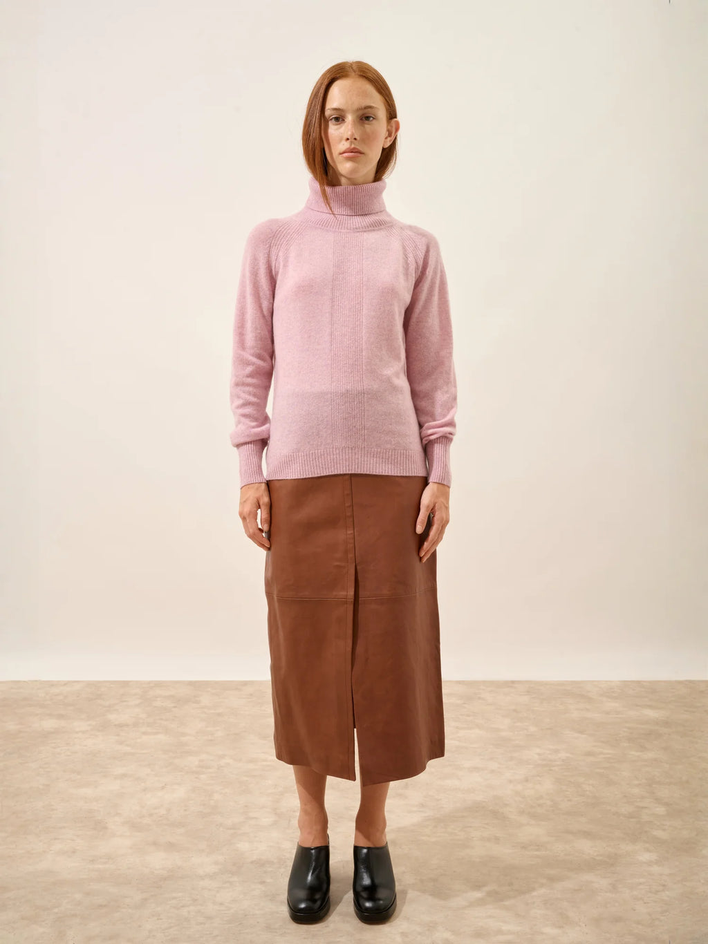 LILLY pullover rollkragen guimauve meliert