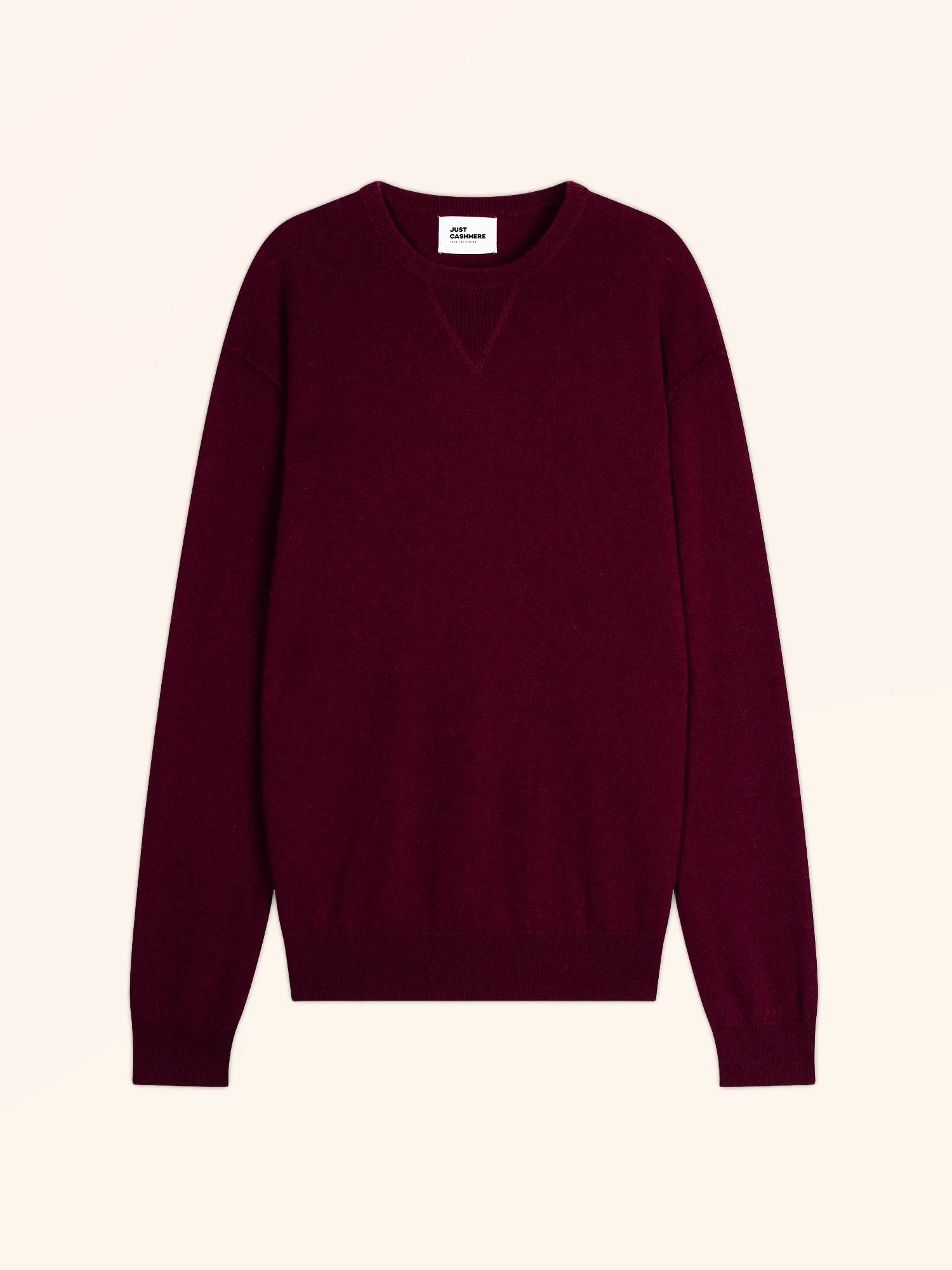 NOE pullover rundhalsausschnitt bordeaux