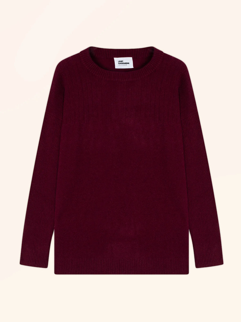 ALVERIS pullover rundhalsausschnitt bordeaux