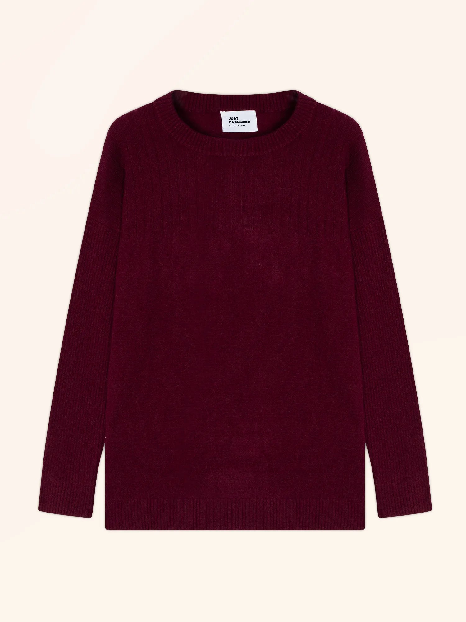 ALVERIS pullover rundhalsausschnitt bordeaux