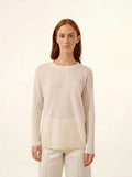 ALVERIS pullover rundhalsausschnitt schnee