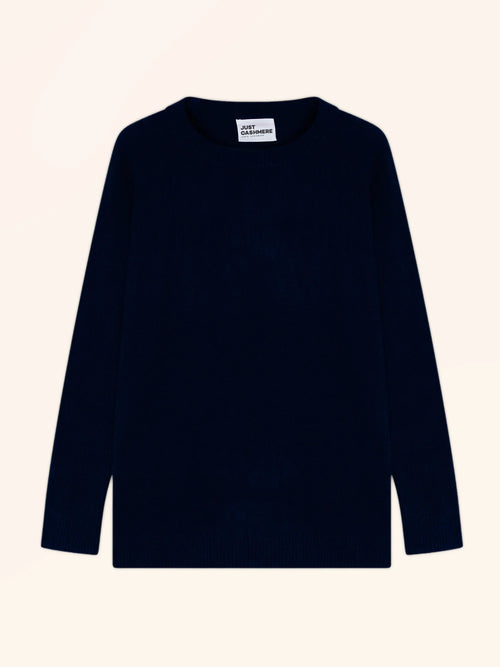ALVERIS pullover rundhalsausschnitt marineblau