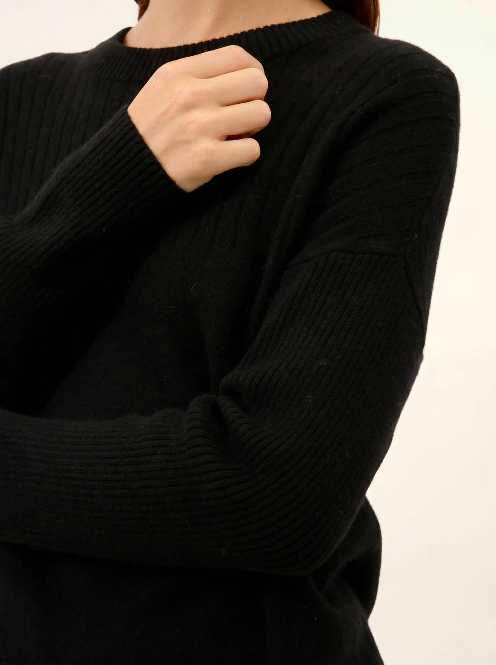 ALVERIS pullover rundhalsausschnitt schwarz