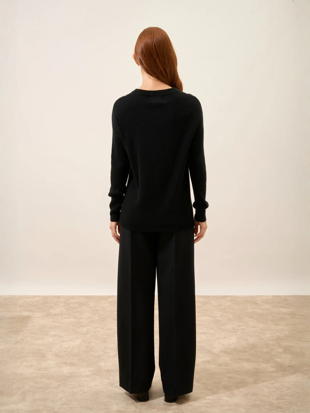 ALVERIS pullover rundhalsausschnitt schwarz