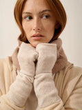 ZOE fingerlose handschuhe beige meliert