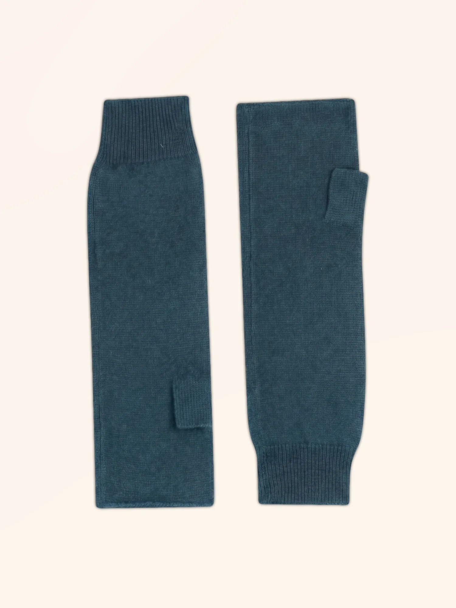 ZOE fingerlose handschuhe grün petrol meliert
