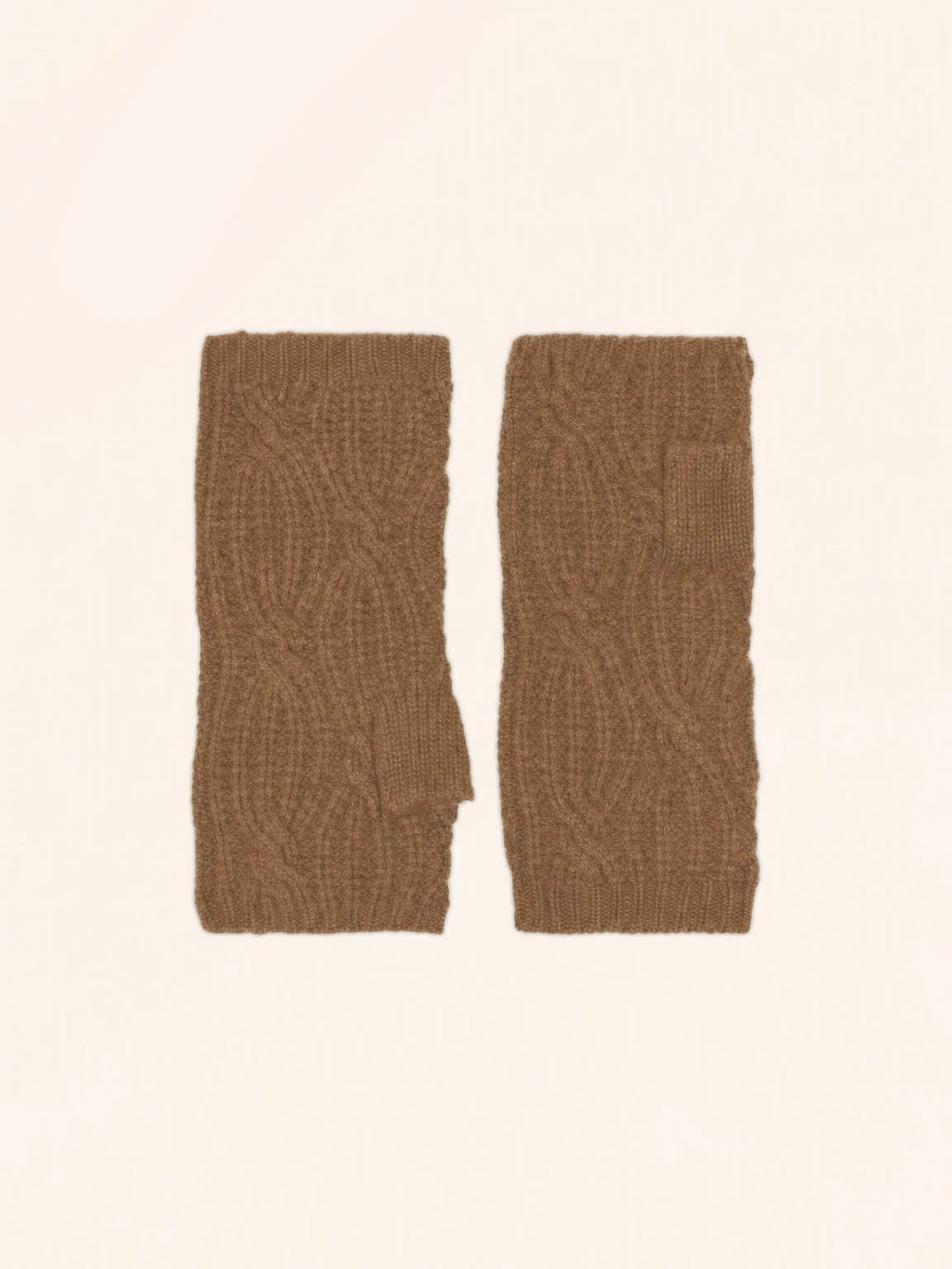 BALE fingerlose handschuhe 6-fädig noisette