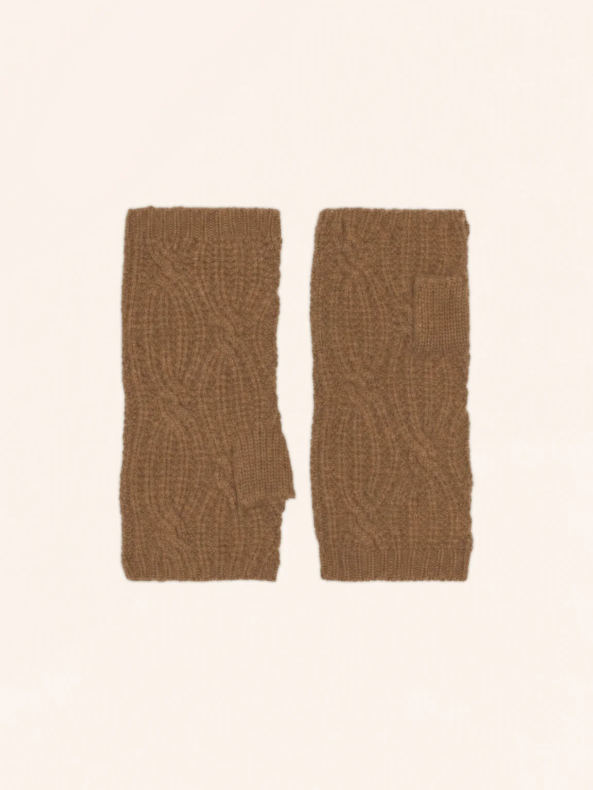 BALE fingerlose handschuhe 6-fädig noisette