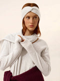 NAMAD Headband 4 Ply Heather White