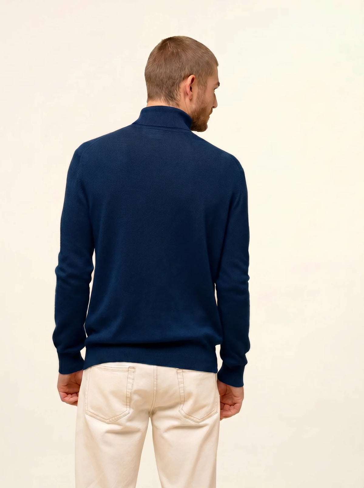 CONNOR Pullover Rollkragen Mitternachtsblau