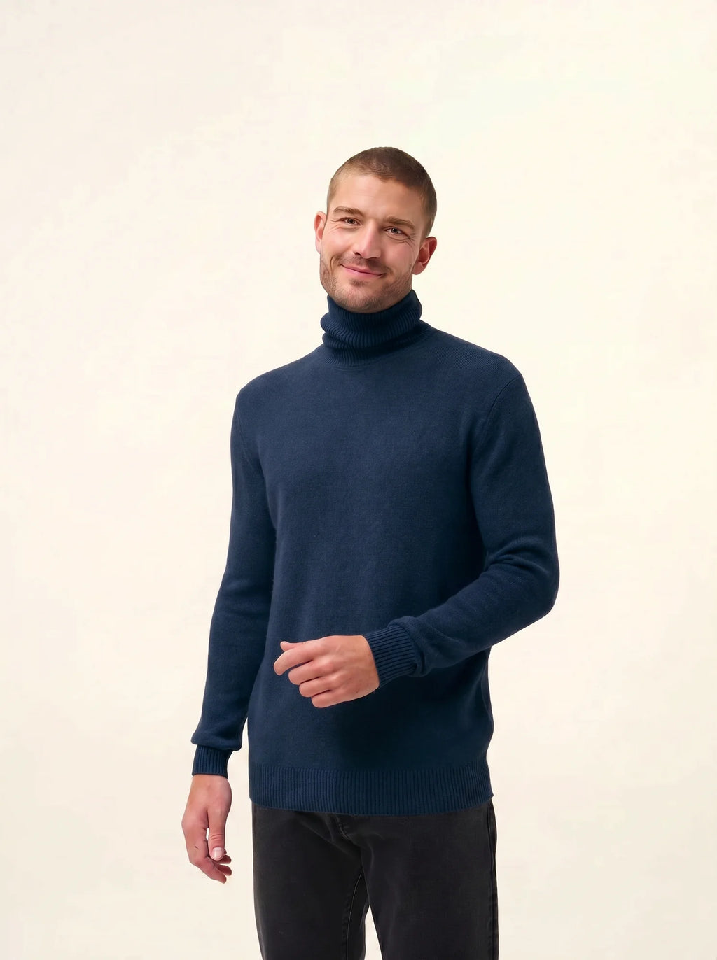 SACHA pullover rollkragen 4-fädig blau petrol