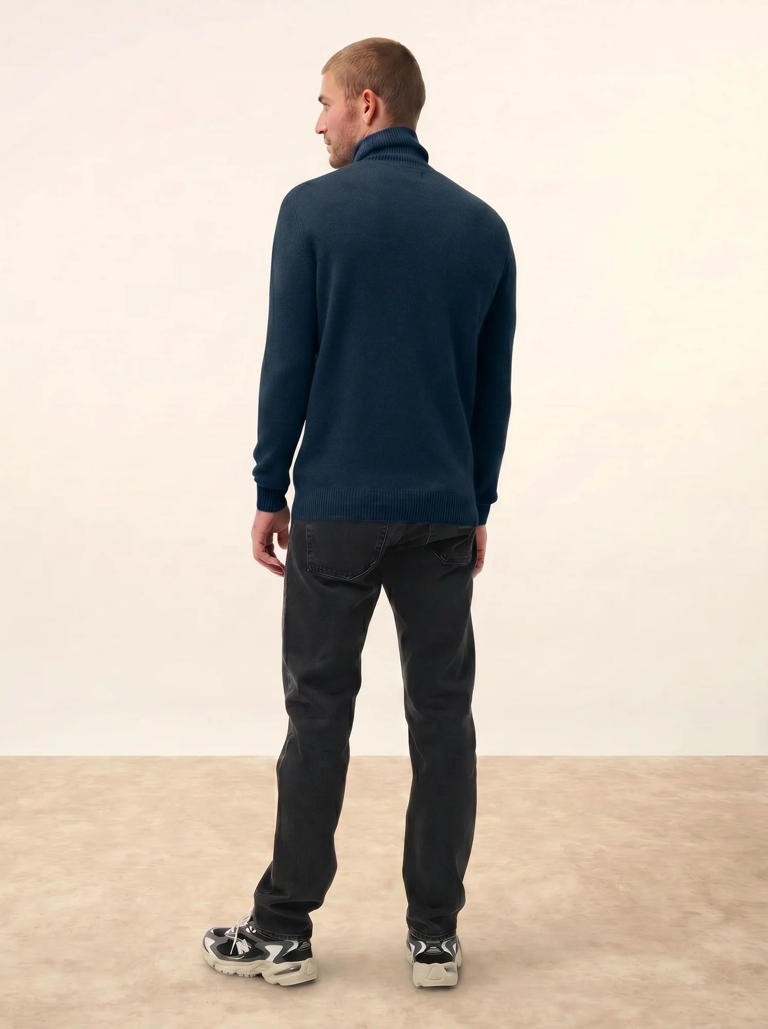 SACHA pullover rollkragen 4-fädig blau petrol