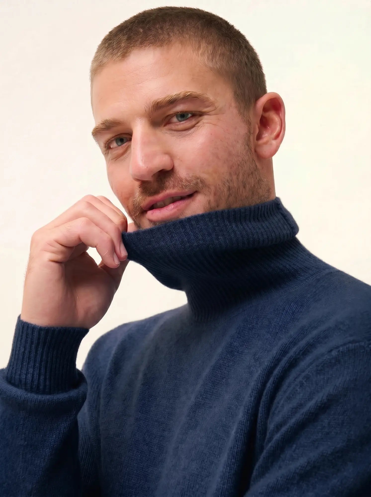 SACHA pullover rollkragen 4-fädig blau petrol