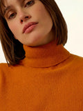 AVA pullover rollkragen ocre