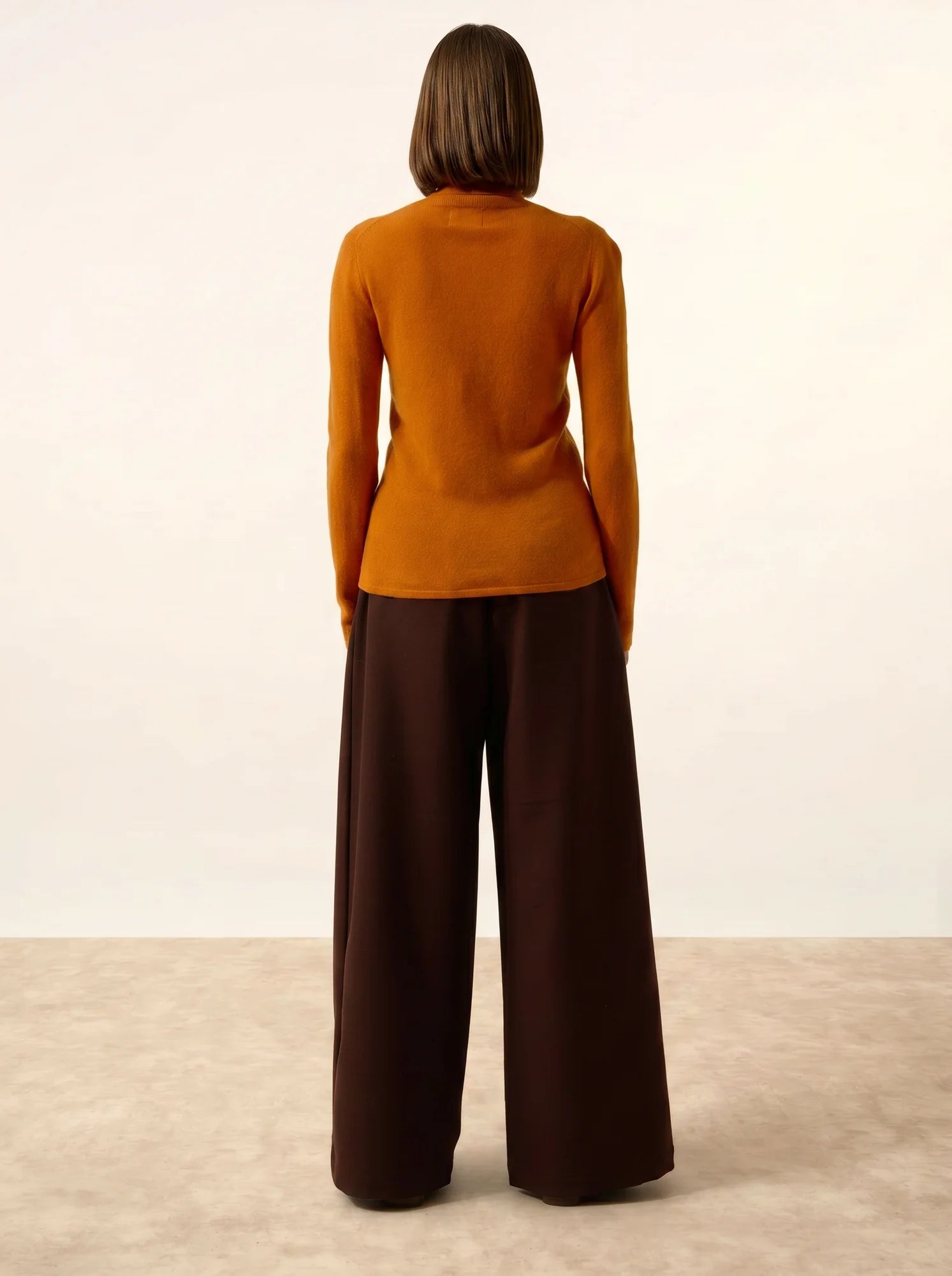 AVA pullover rollkragen ocre