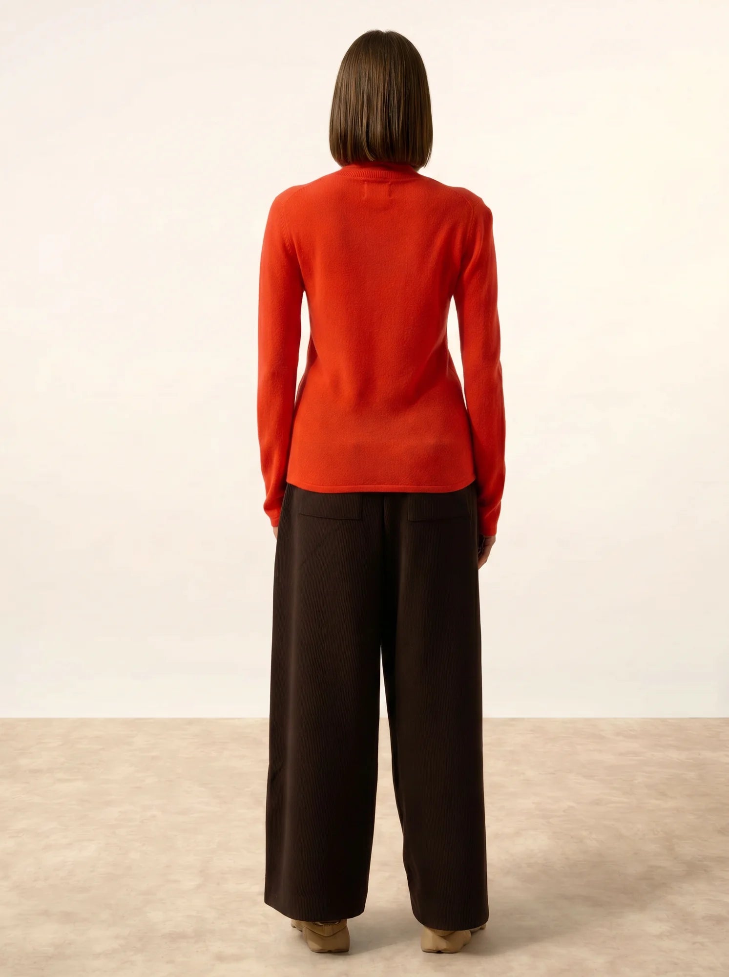 AVA pullover rollkragen orange