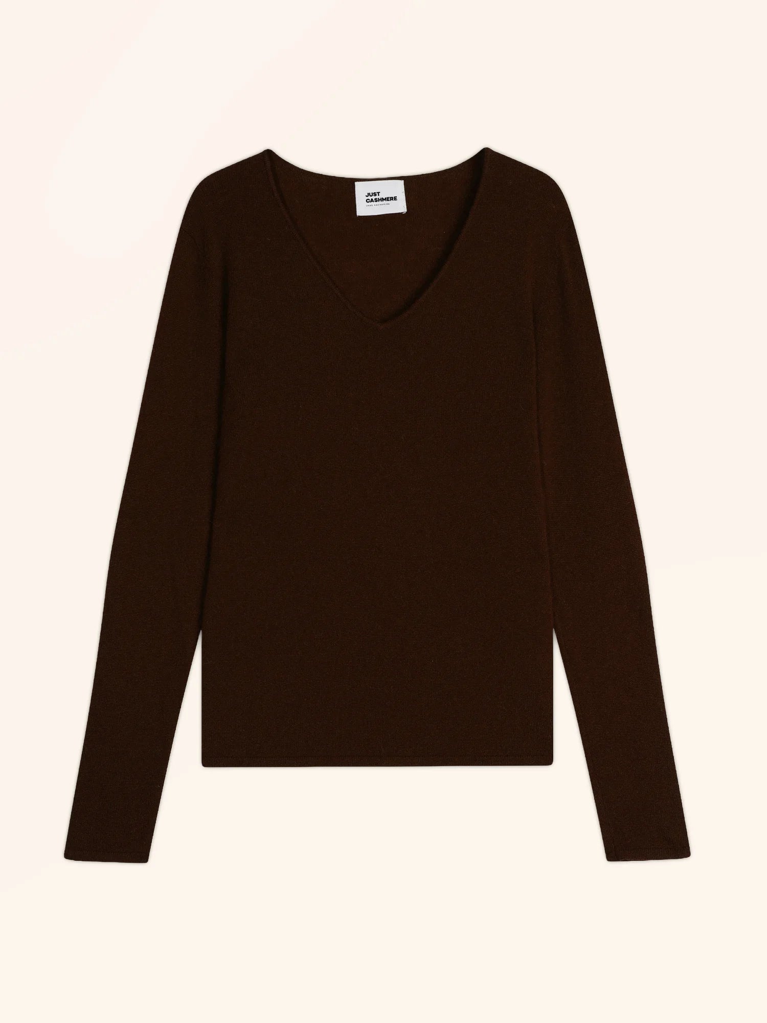 JOAN pullover v-ausschnitt kaffee