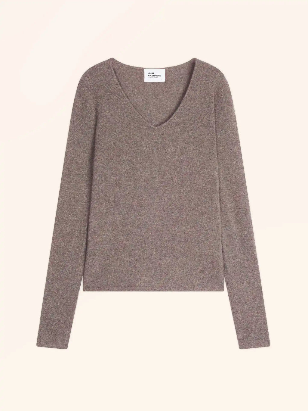 JOAN pullover v-ausschnitt caribou meliert