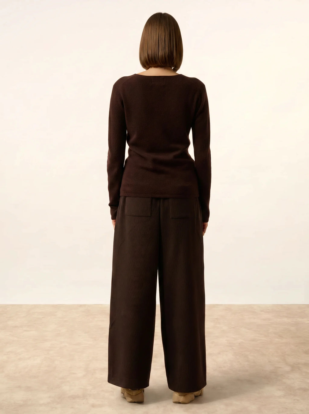 JOAN pullover v-ausschnitt choco