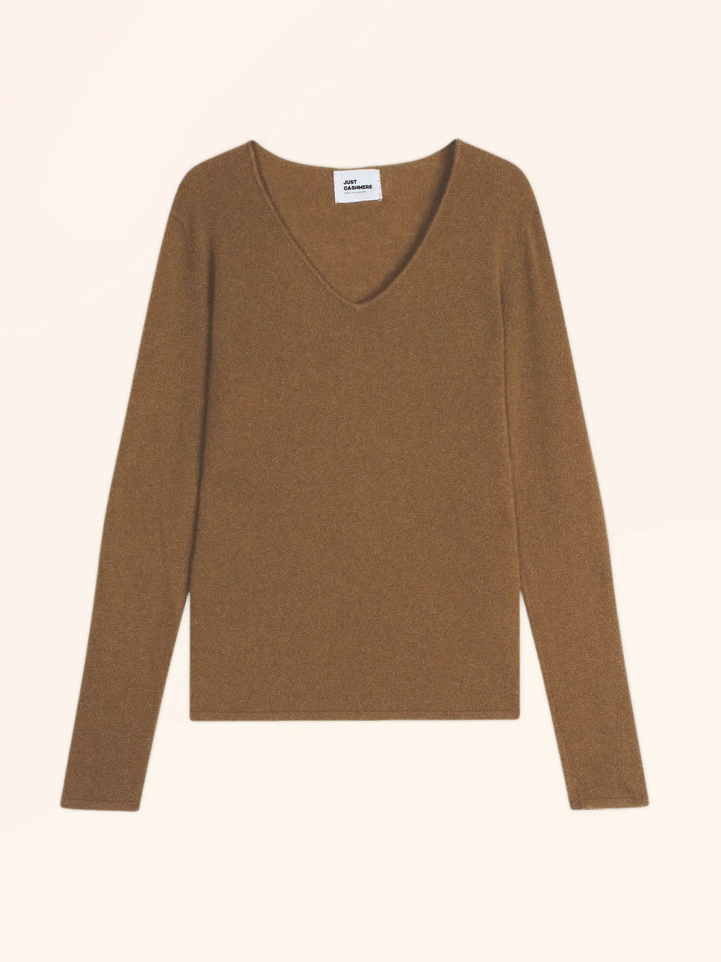 JOAN pullover v-ausschnitt noisette