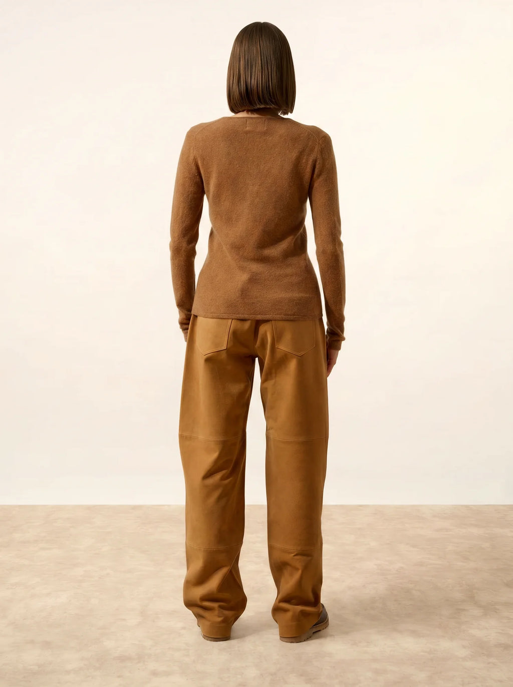 JOAN pullover v-ausschnitt noisette