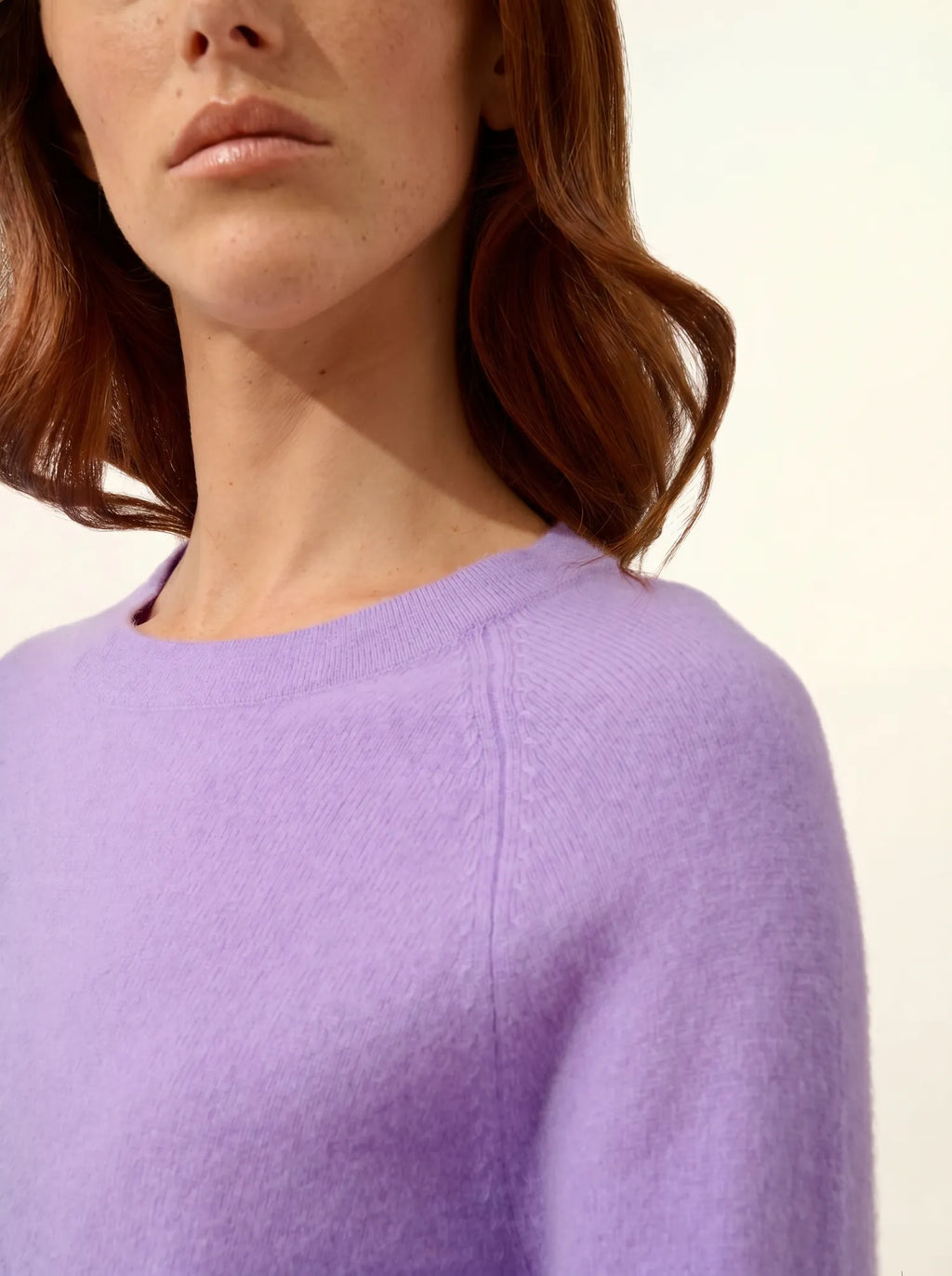 JANE pullover rundhalsausschnitt lavendel