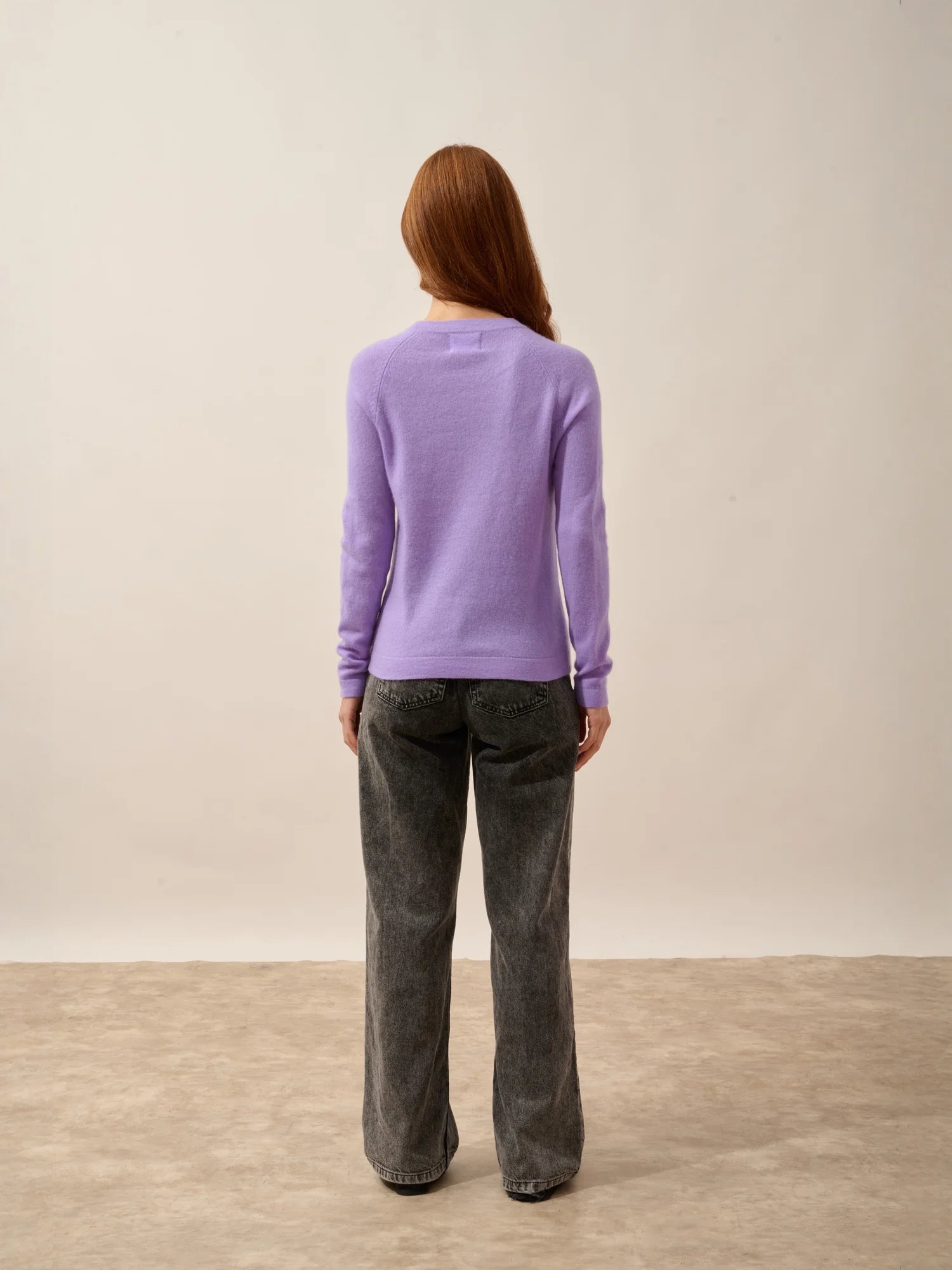 JANE pullover rundhalsausschnitt lavendel
