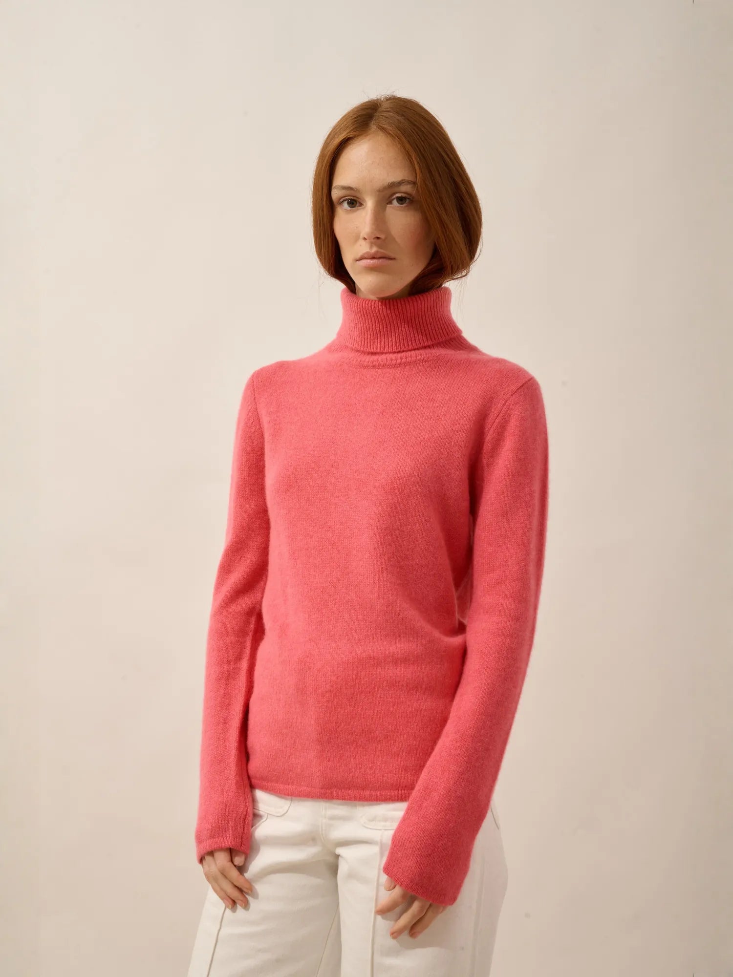 MATT pullover rollkragen 4-fädig fraise