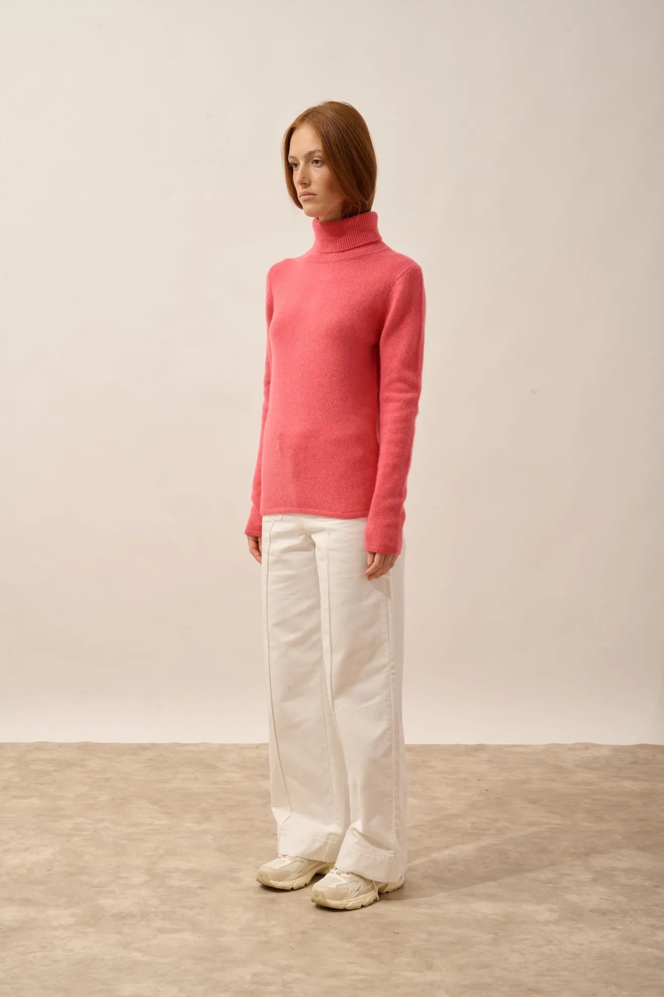 MATT pullover rollkragen 4-fädig fraise