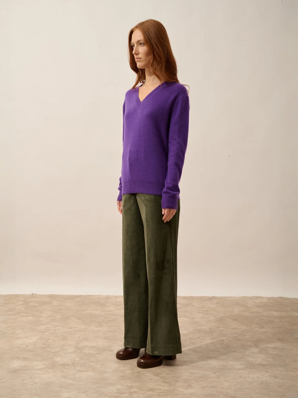 NORA pullover v-ausschnitt violette