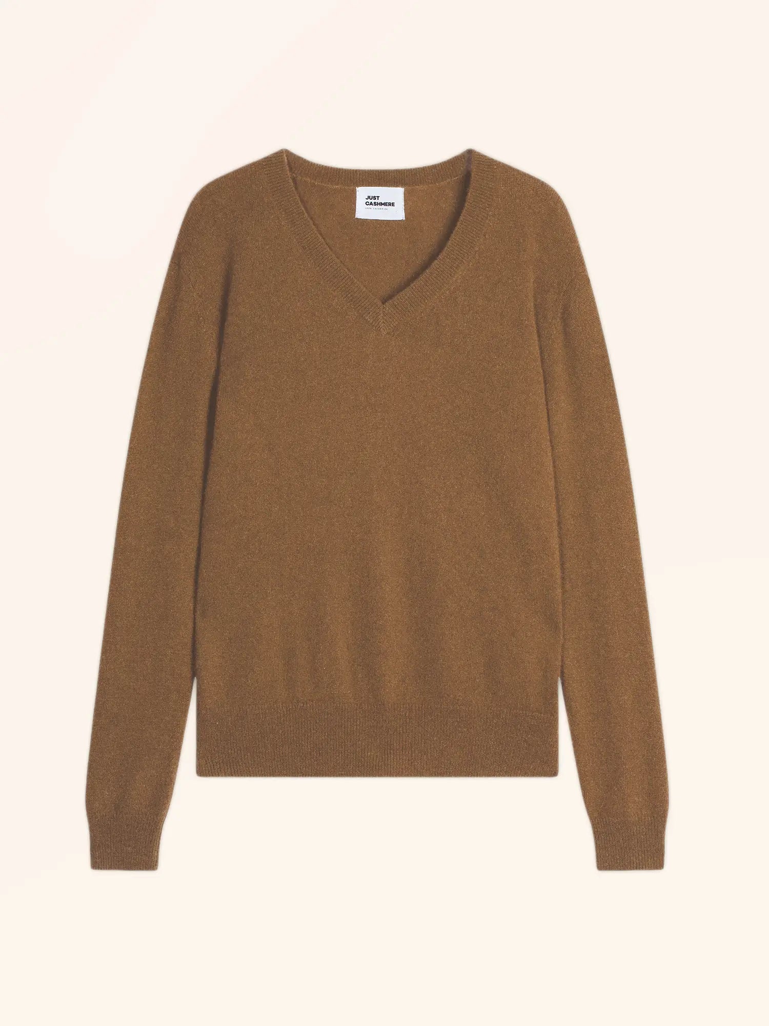 NORA pullover v-ausschnitt noisette