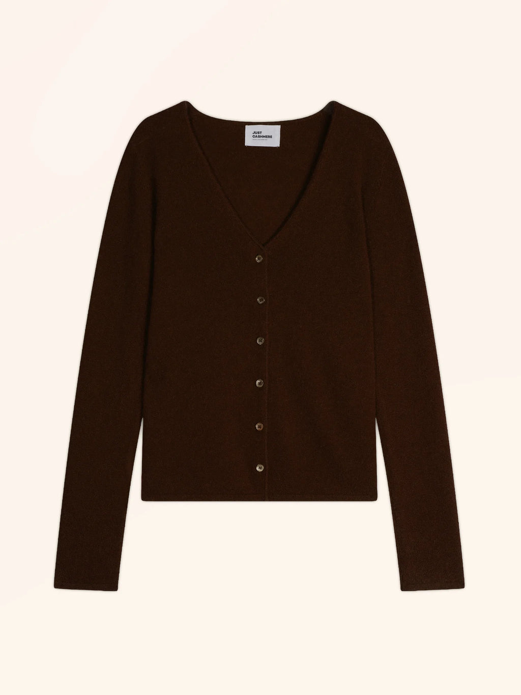 NORMA strickjacke v-ausschnitt kaffee