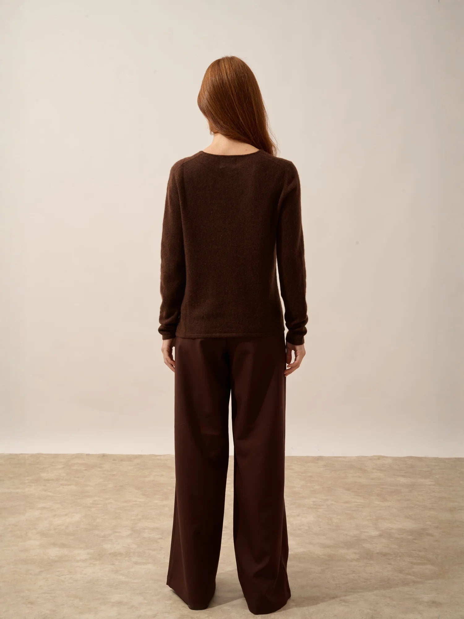 NORMA strickjacke v-ausschnitt kaffee