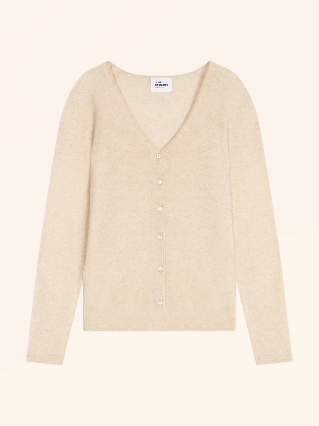 NORMA strickjacke v-ausschnitt avoine