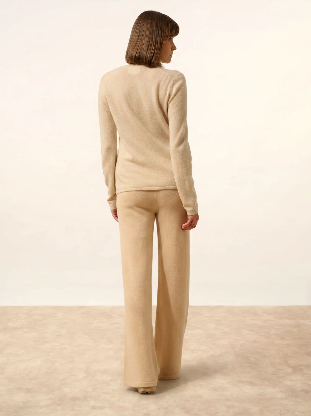 NORMA strickjacke v-ausschnitt avoine