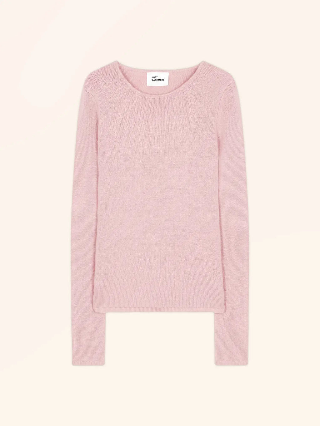 JOYCE pullover rundhalsausschnitt 4-fädig poudre
