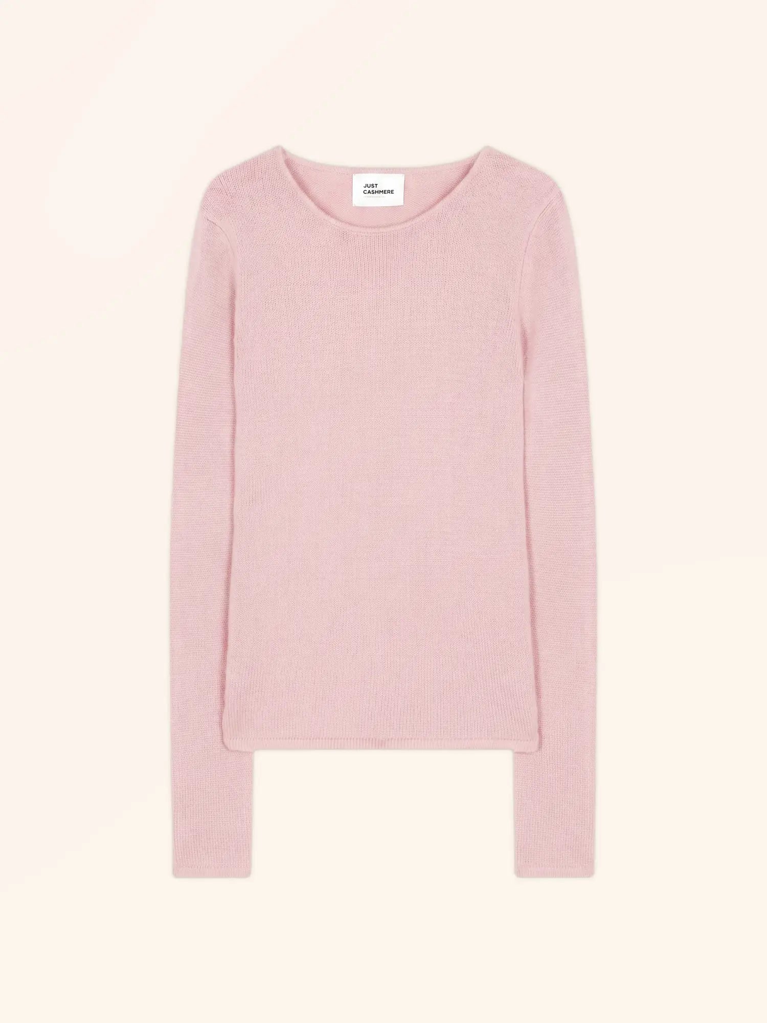 JOYCE pullover rundhalsausschnitt 4-fädig poudre