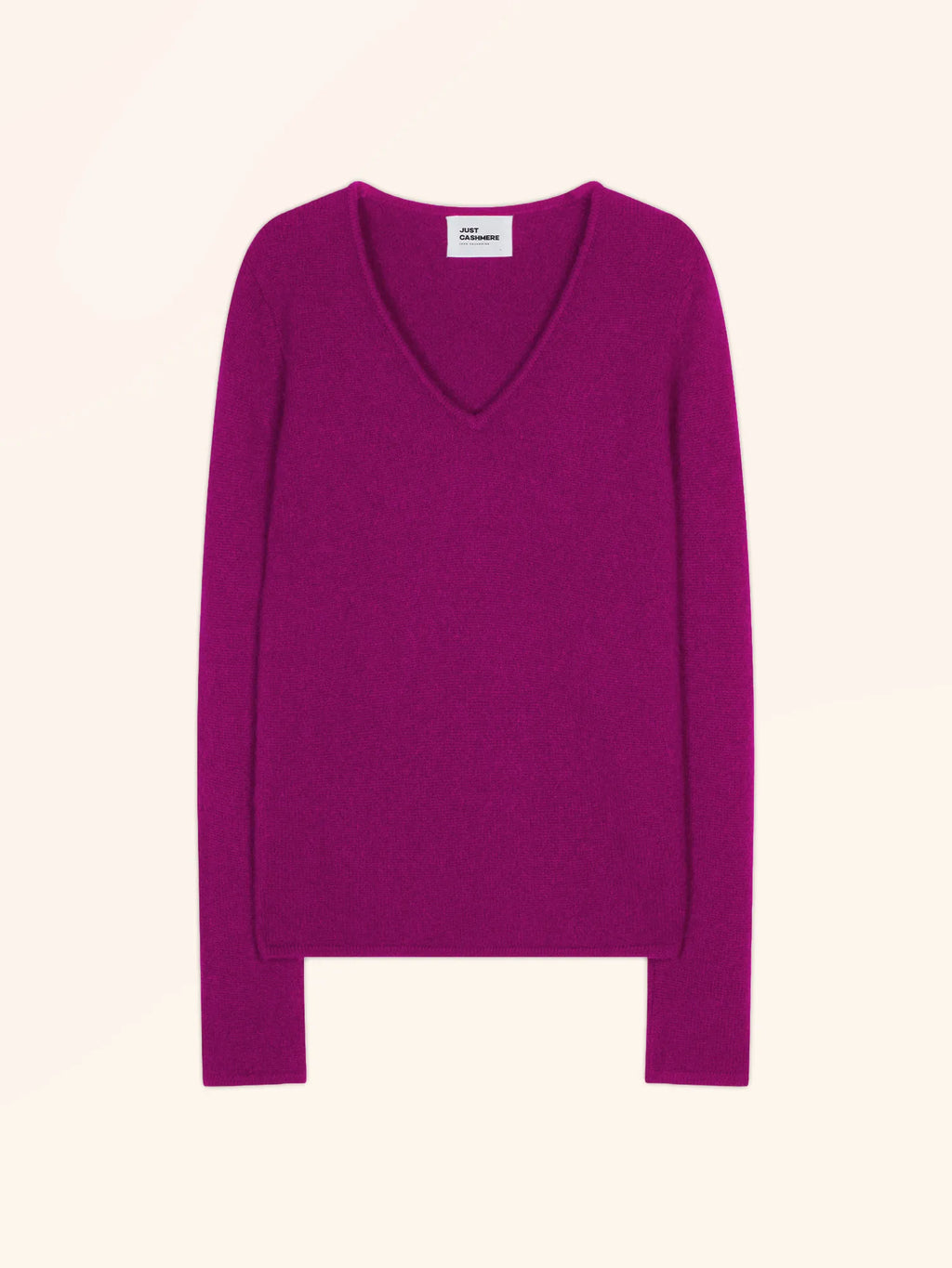 ABBY pullover v-ausschnitt 4-fädig violine
