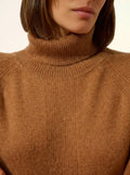 LILLY pullover rollkragen noisette