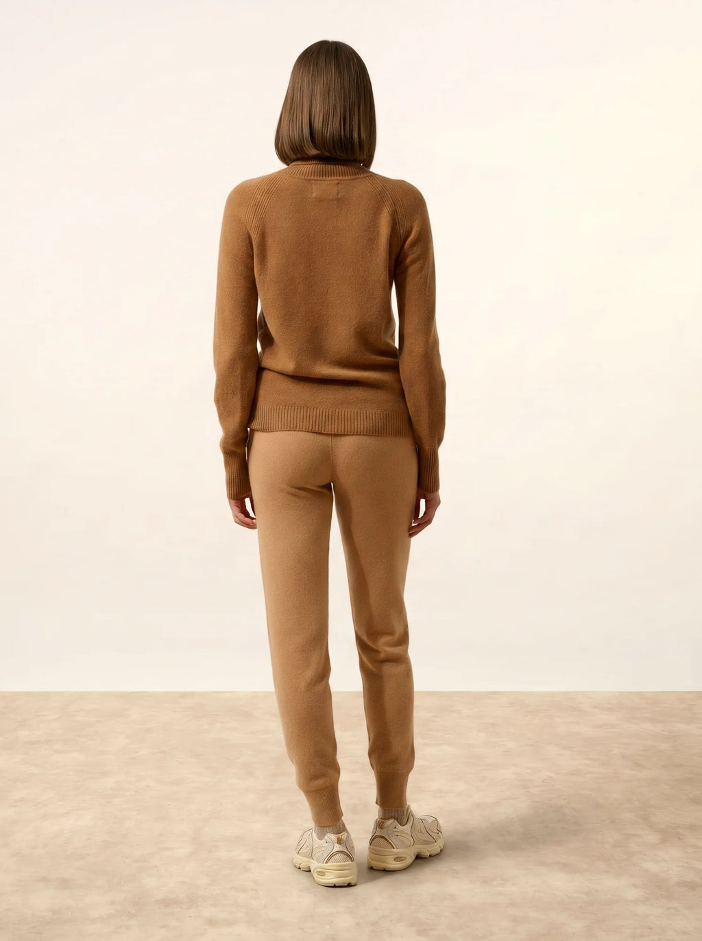 LILLY pullover rollkragen noisette