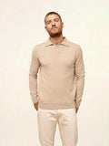 DOUGLAS polo manches longues sable