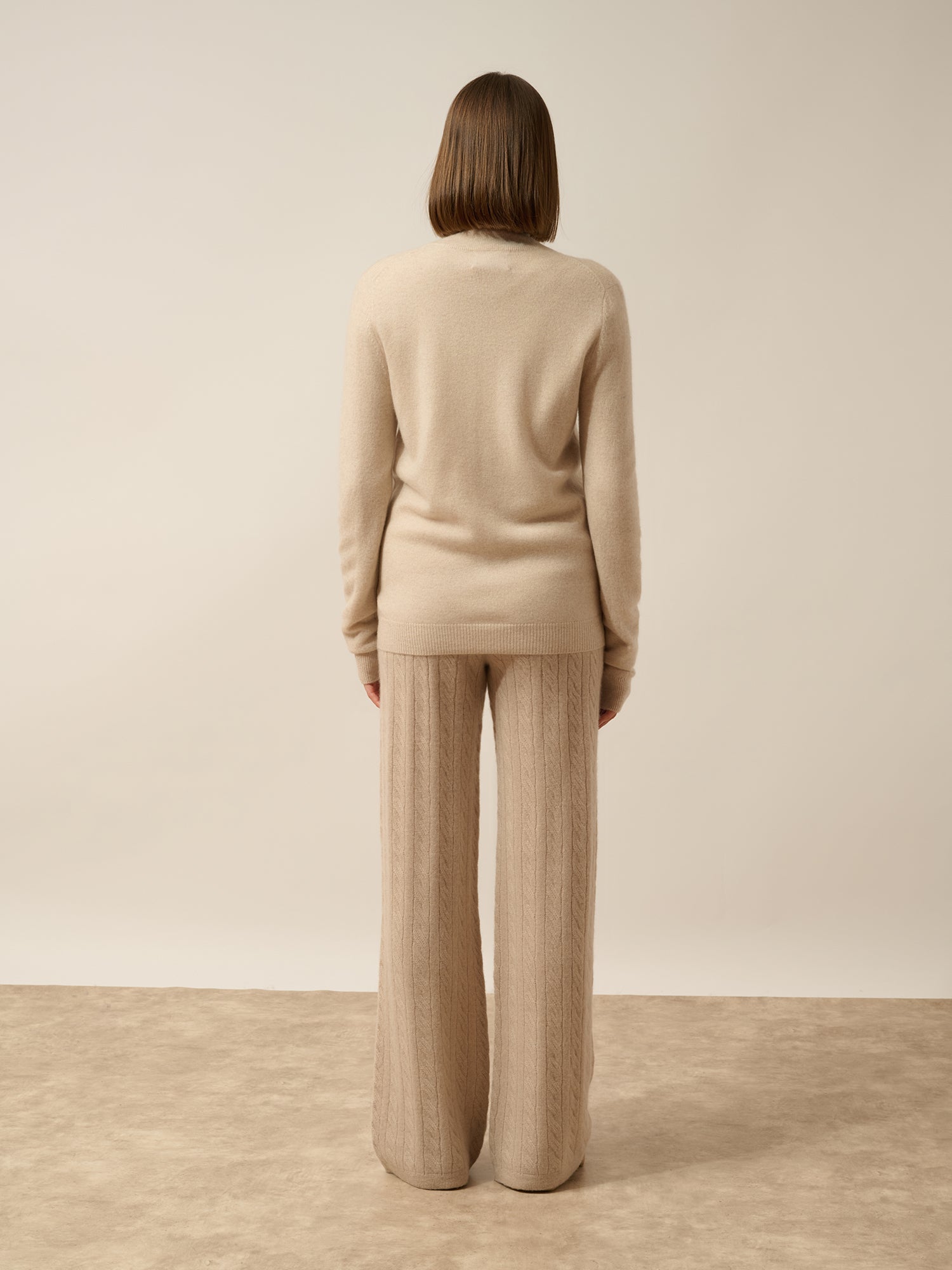 AYR gilet zippé col montant beige chiné