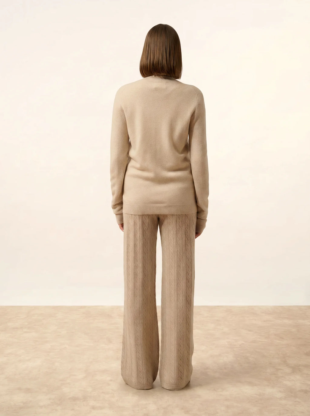 AYR weste mit reissverschluss stehkragen beige meliert